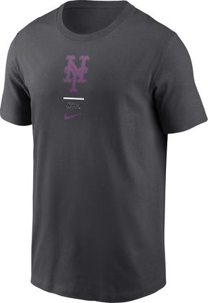 Nike New York Mets City Connect 2-Hit Nike Mens MLB T-Shirt in Grey | N19906FNME-V0M