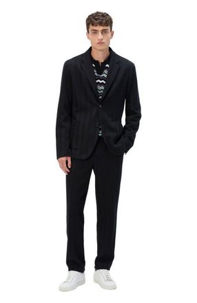 Missoni Straight Pants With Zigzag Pattern in Black at Nordstrom, Size 50 It