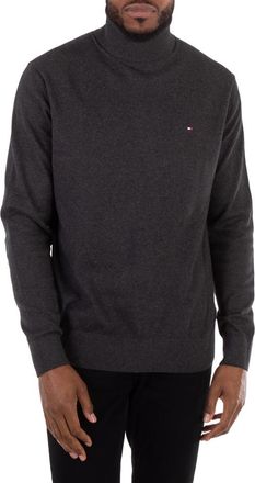 Tommy Hilfiger Flag-Embroidered Roll Neck Jumper, Size Small