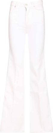 7 For All Mankind Modern Dojo Soleil Denim Jeans - Dames - Wijde Broeken - Wit - W29 - Denim - Broeken