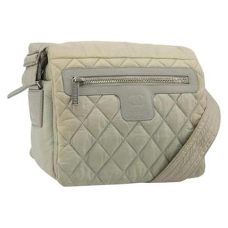 Chanel Pre-owned Vintage Nylon Shoulder Bag - Dames - Pre-owned - Grijs - Maat: ONE Size Nylon