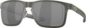 Oakley Matte Gunmetal Black Polarized Zonnebril - Heren - Zonnebrillen - Grijs - 55 MM - Accessoires