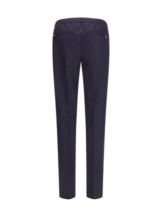 Pantaloni Torino Mens Soft Pants Navy Trousers