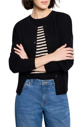 Nic+Zoe Snap It Up Cardigan in Black Onyx at Nordstrom, Size Medium P