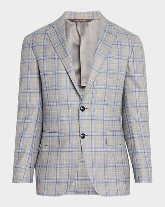 Canali Men & apos;s Wool Plaid Sport Coat