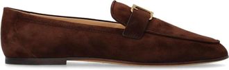 Tod's Tijdloze Loafers - Dames - Loafers - Bruin - 38 EU - Leer - Schoenen