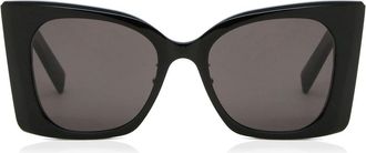 Saint Laurent SL M119/F BLAZE Asian Fit 001 Womens Sunglasses Black Size 53 - Free RX Lenses - Free RX Lenses