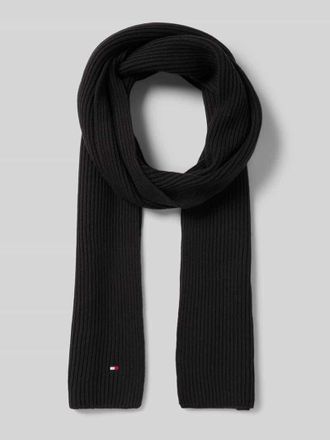 Tommy Hilfiger Schal aus Baumwoll-Kaschmir-Mix in Black, Gr&ouml;&szlig;e 1