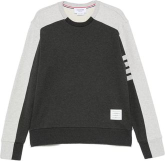 Thom Browne Trui met ronde hals - Heren - Sweatshirts - Grijs - L - Hoodies & sweatvesten
