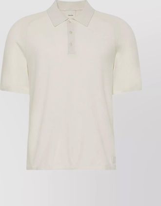 Calvin Klein polo shirt with ribbed cuffs and collar