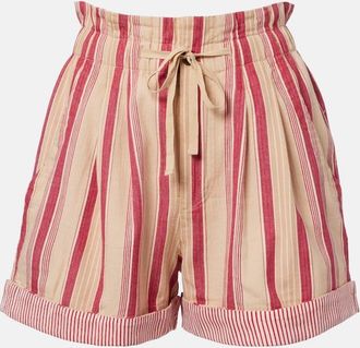 Isabel Marant Nirma striped cotton shorts