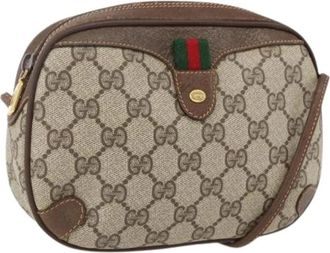 Gucci Pre-owned Cross Body Bags, female, Beige, Size: ONE SIZE Pre-owned Plastic Cross Body Bag