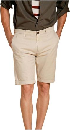 Mason's London Chino Bermuda - Heren - Korte Broeken - Beige - XS - Katoen - Korte Broeken