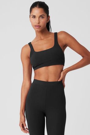 Alo | Run It Back Bra in Black, Size: XS