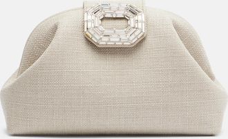Amina Muaddi Camelia embellished clutch
