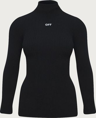 Off-white Mens Off Knit T Nck - Black - Size: 44