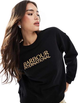 Barbour Dakota - Felpa girocollo nera-Nero