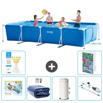 Intex Piscina Con Estructura Rectangular - 450x220x84 Cm - 7-piezas S87