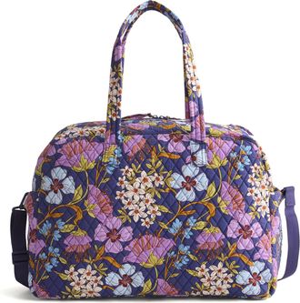 Vera Bradley Outlet Cotton Large Weekender Travel Bag