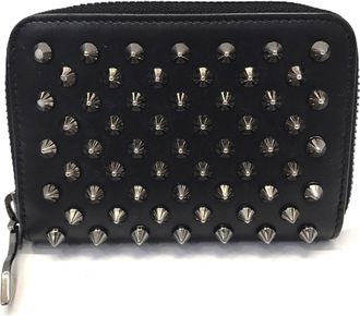 Christian Louboutin Black Leather Coin Purse/Coin Case (Pre-Owned)