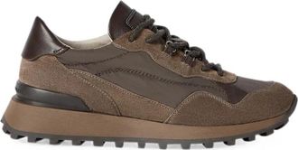Brunello Cucinelli Monili Su&egrave;de Sneakers - Dames - Sneakers - Bruin - 36 EU - Su&egrave;de - Schoenen