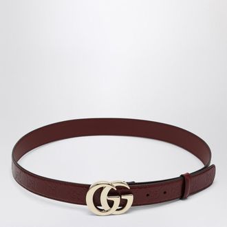 Gucci Cintura GG Milano Rosso Ancora in pelle