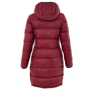Moose Knuckles Womens Bordeaux Cotton Full-Length Jacket Clothing