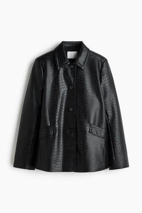 H&M Coated jacket - Schwarz