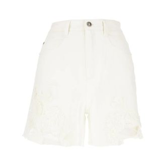 Ermanno Scervino Short Shorts, female, White, Size: XS Casual Denim Shorts