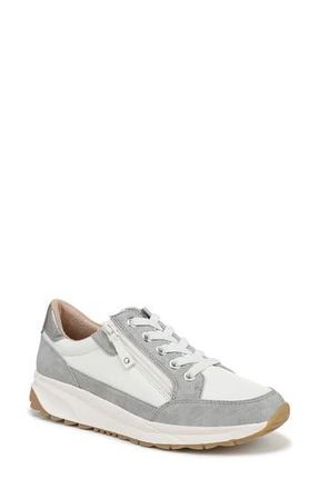 Naturalizer Jace Sneaker in White /Grey Faux Leather at Nordstrom Rack, Size 9.5