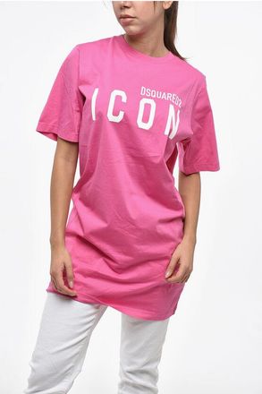 Dsquared2 ICON Cotton EASY Tee Dress with Print size L