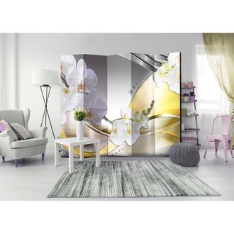 Artgeist home24 Paravent Yellow Journey II (5-teilig)
