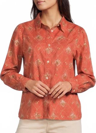 Pendleton Winona Puff Sleeve Shirt In Red