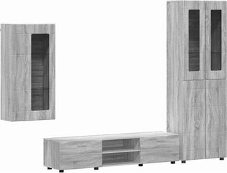 vidaXL Conjunto De Mueble De Tv Gris Sonoma Madera De Ingenier&iacute;a Vidaxl
