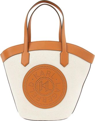 Karl Lagerfeld Borsa Handtas - Dames - Handtassen - Wit - ONE Size - Katoen - Tassen