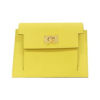Herm&egrave;s Jaune Yellow Epsom Leather Card Wallet (Pre-Owned)