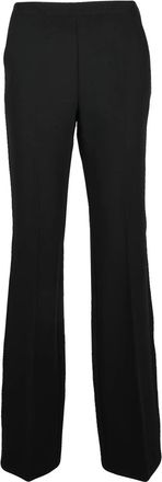 Ermanno Scervino Black Stretch Polyester High-Waisted Formal Pants