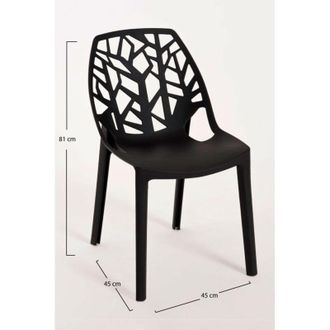 Regalos Miguel Sillas Jard&iacute;n - Silla Hissar Polipropileno - Negro
