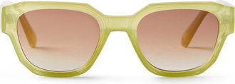 Cotton On Mens The Guestlist Sunglasses in Swamp Green Crystal Black at Nordstrom