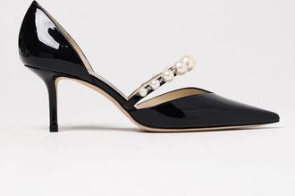Jimmy Choo London D&eacute;collet&eacute; Aurelie in pelle verniciata con perle