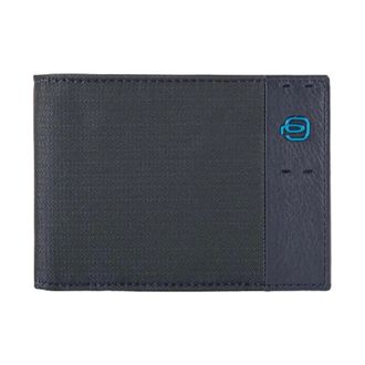 Piquadro Wallets & Cardholders, male, Blue, Size: ONE SIZE Blue Wallet with Coin Pocket