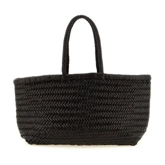 Dragon Diffusion Gevlochten Leren Shopper - Dames - Tassen - Bruin - Maat: ONE Size Leer