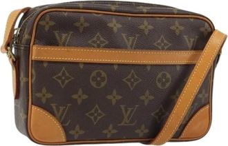 Louis Vuitton Pre-owned Cross Body Bags, female, Brown, Size: ONE SIZE Pre-owned Canvas Cross Body Bag