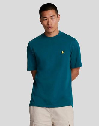 Lyle & Scott Lyle And Scott Mens Cotton Crew Neck T-Shirt - Blue - Size: 34