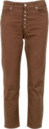 Roy Rogers Cropped Broeken - Dames - Vrijetijds broeken - Bruin - W28 - Denim - Broeken