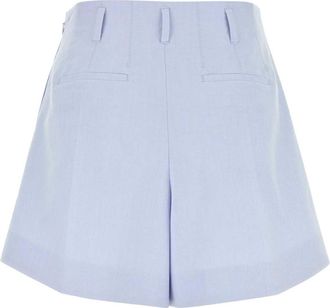 Givenchy Womens Powder Blue Cotton Shorts Babyblue Exterior