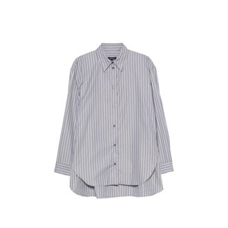 SOEUR Vertical-stripe Long-sleeve Shirt