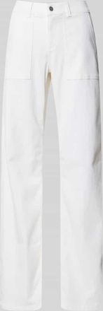 Angels Straight Fit Hose mit aufgesetzten Taschen Modell Liz Urban in Weiss, Gr&ouml;&szlig;e 34/30