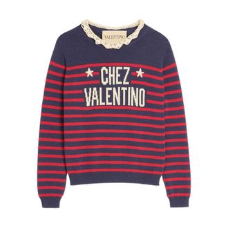 Valentino Sweaters Blue, Red