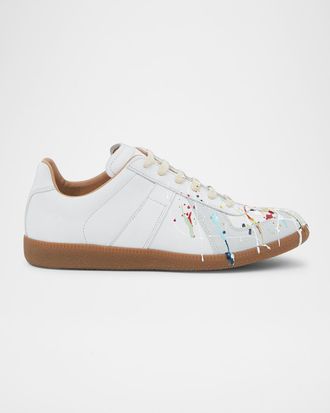Maison Margiela Men & apos;s Replica Paint-Splatter Sneakers